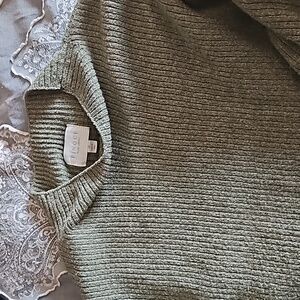 PINQUE Aliza Mock Neck Sweater Olive 1X